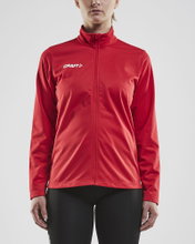 Craft Sport-Trainingsjacke Squad - ohne Seitentaschen, bequeme und funktionell - rot Damen